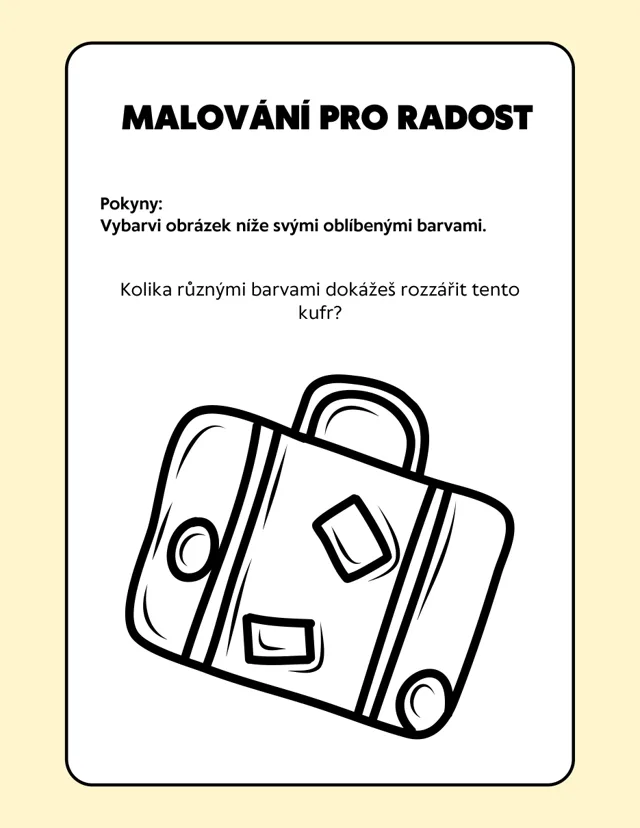 Ukázka aktivity z balíčku Tiché odpoledne — malování pro radost